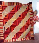 Leslie Kruse - Wool Log Cabin